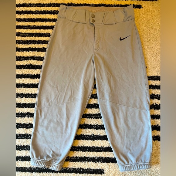 Nike Pants Nike Baseball Knicker Pants Grey Mens Small Poshmark